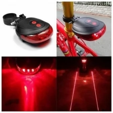 Задний фонарь для велосипеда с лазером, Фонарь-лазер, лазерный, с лазерной подсветкой, фара