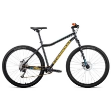 Велосипед горный хардтейл FORWARD SPORTING 29 X D 29" 19" черный/золотой RBK22FW29970 2022 г.