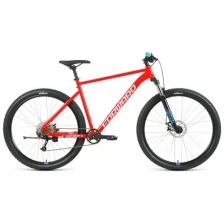 Велосипед горный хардтейл FORWARD SPORTING 29 XX D 29" 19" красный/синий RBK22FW29987 2022 г.