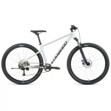 Велосипед горный хардтейл FORWARD SPORTING 29 XX D 29" 17" серебристый/фиолетовый RBK22FW29984 2022 г.
