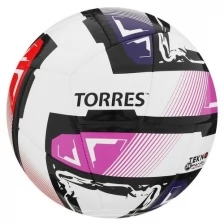 Мяч футзальный Futsal Resist, размер 4, 24 панели, ПУ, 3 подкладочных слоя, цвет белый/мультикол