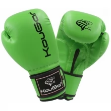 Перчатки боксерские KouGar 14oz, зеленый (KO500-14)