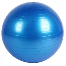 Фитбол, гимнастический мяч для занятий спортом, глянцевый, фиолетовый, 55 см