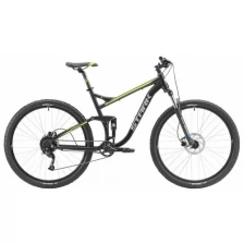Велосипед Stark Tactic FS 29.5 HD (2022) 20" черный/зеленый