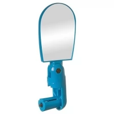 Зеркало для велосипеда STG BC-BM101 c креплением, с регуляцией руля, синее (Х95410)