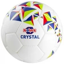 Мяч футбольный Novus Crystal, Pvc, бел/син/красн, р/ш, окруж 62-63 размер 5