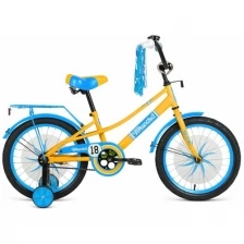 Велосипед детский Forward AZURE 18", 18" желтый/голубой