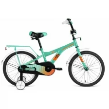 Детский велосипед FORWARD CROCKY18" 2020-2021, бирюзовый/оранжевый