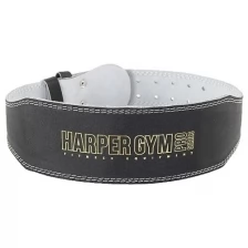 Пояс для т/а (узкий) Harper Gym JE-2623 черный нат.кожа M
