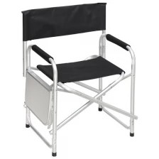 Кресло складное 48х57х80 см, черное, с боковым столиком, 100 кг, YTDC006