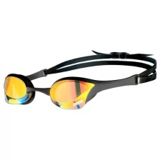 Очки для плавания ARENA Cobra Ultra Swipe MR, арт.002507530, зеркальные линзы, смен.перен, сер-зол опр