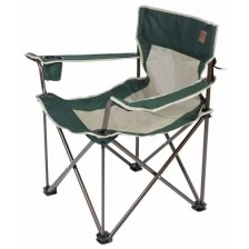 Кресло Camping World Villager S (чехол, подстаканник в подлокотнике, сетчатые спинка и седенье, усиленные ножки, вес 3.25кг, цвет зелёный)