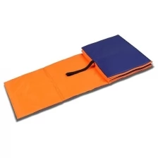 Коврик гимнастический детский 150 × 50 см, толщина 7 мм, цвет оранжевый/синий