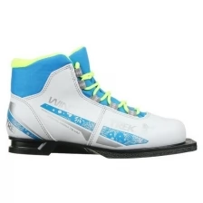 Ботинки лыжные женские TREK Winter 3 NN75, цвет белый, лого синий, размер 35