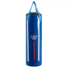 Мешок боксёрский FIGHT EMPIRE, на ленте ременной, синий, 100 см, d=33 см, 30 кг