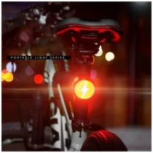 Велосипедный задний фонарь безопасности Grand Price для ночной езды, 5 режимов освещения
