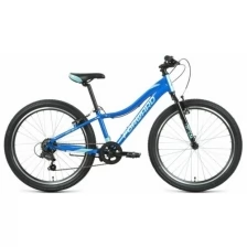 Велосипед Forward Jade 24 1.0 (2022) 12" синий/бирюзовый RBK22FW24743