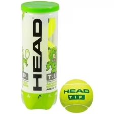 Мяч теннисный Head T.i.p Green, набор 3 штуки, фетр, натуральная резина Head 2518996