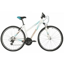 Велосипед STINGER LIBERTY STD 28" (2021) (Велосипед STINGER 700C LIBERTY STD белый, алюминий, размер 52")