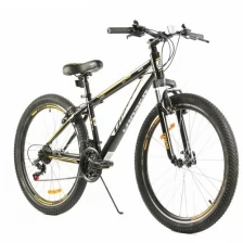 Велосипед Larsen Tempo 26" 21ск, черный/желтый рама 17