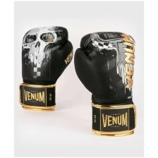 Боксерские перчатки Venum Skull Black 16 унций