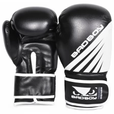 Боксерские перчатки Bad Boy Training Series Impact Boxing Gloves - Black/White 10 унций