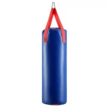Мешок боксёрский на ременной ленте 15 кг, цвет синий