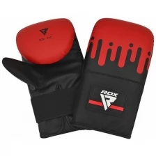 Перчатки снарядные RDX Boxing Bag Mitts BMR-F9RB черный/красный