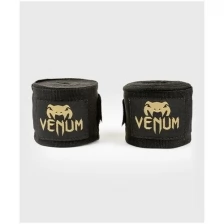 Бинты для бокса Venum Kontact 4m черный/золотой
