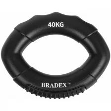 Эспандер BRADEX кистевой 40 кг, овальной формы, черный