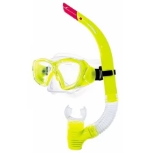 Набор для плавания (маска+трубка) Atemi (желтый)