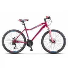 Велосипед 26" Stels Miss-5000 MD, V020, цвет вишневый/розовый, размер 16