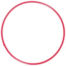 Обруч, диаметр 70 см, цвет красный
