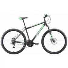 Велосипед Black One Onix 26 Alloy (2021) 16" черный/зеленый/серый