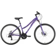 Велосипед Stark Luna 26.2 D (2022) 14.5" фиолетовый/серебристый