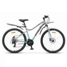 Горный (MTB) велосипед STELS Miss 7100 D 27.5 V010 (2020) 16 хром (требует финальной сборки)