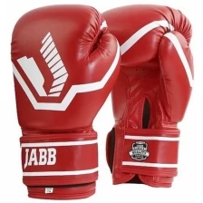 Перчатки бокс.(иск.кожа) Jabb JE-2015/Basic 25 красный 8ун.