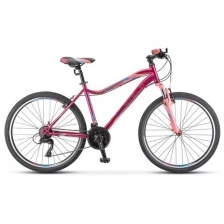 STELS Велосипед Stels Miss 5000 D 26 V020 (2021) Размер рамы: 16 Цвет: Вишнёвый/розовый
