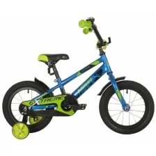Велосипед детский Novatrack 14" Extreme синий, сталь, ножной тормоз, защита цепи (143EXTREME.BL21)