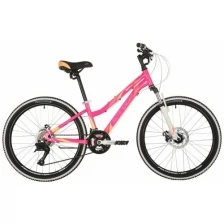 Подростковый горный (MTB) велосипед Stinger Latina D 24 (24AHD.LAGUNAD.12PK10), рама 12", розовый