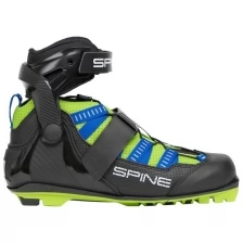 Лыжероллерные ботинки Spine Skiroll Skate Pro 18 NNN (18/1-21) NNN (черный/зеленый) 45 EU