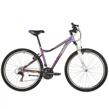 Велосипед STINGER LAGUNA STD 27.5" (2021) (Велосипед STINGER 27.5" LAGUNA STD фиолетовый, алюминий, размер 19", MICROSHIFT)