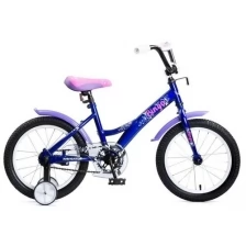 Детский велосипед, Navigator BINGO, колеса 16", стальная рама, стальные обода, ножной тормоз, защитная накладка на руле и выносе, кронштейн заднего ка
