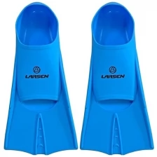 Ласты укороченные силиконовые Larsen 6975 голубой 36-38