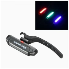 Велосипедный светодиодный задний фонарь, 3 цвета, USB-зарядка - черный