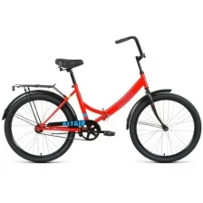 Велосипед ALTAIR CITY 24 (24" 1 ск. рост. 16") 2022, красный/голубой, RBK22AL24014