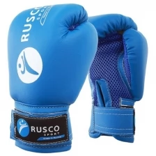 Перчатки боксерские Rusco Sport детские кож.зам. 4 Oz синие RuscoSport 2947726