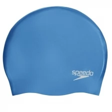 Шапочка для плавания SPEEDO Plain Molded Silicone Cap арт.8-70984D437, голубой