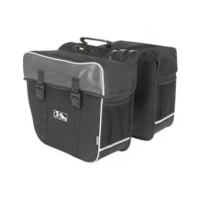 Велосумка-штаны на багажник M-Wave Double-Traveller, боковые отсеки: 34х17х30 см, объем 30 л, черный