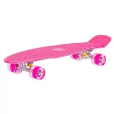 Скейтборд пластиковый детский розовый. арт. IT106625